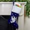 20.5" Royal Blue Velvet Dove Christmas Stocking